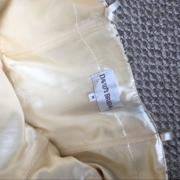 DAVIDS BRIDAL Gold Fancy Dress - Picture 3 of 4